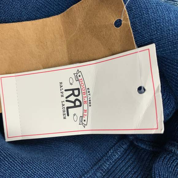 RRL by RALPH LAUREN Size L Indigo Wash Crew-Neck Pullover - Picture 5 of 5